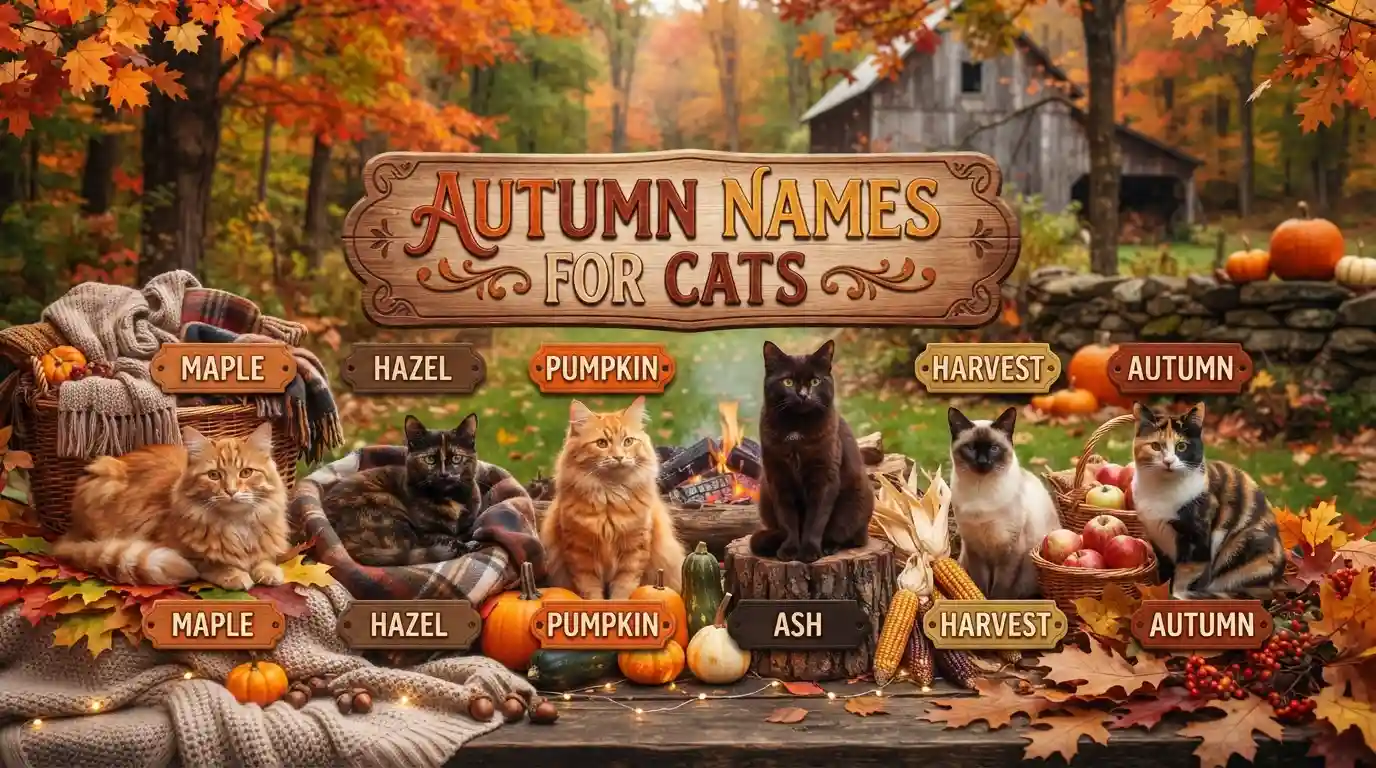 Autumn Names for Cats