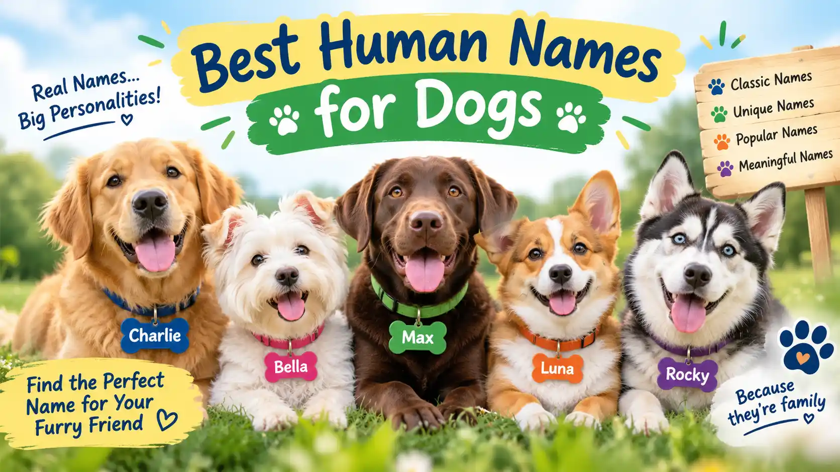 Best Human Names for Dogs