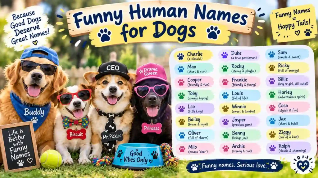 Funny Human Names for Dogs