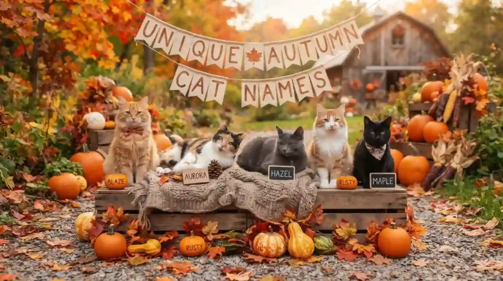 Unique Autumn Cat Names