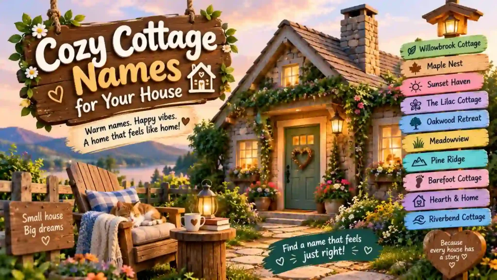 Cozy Cottage Names for Your House