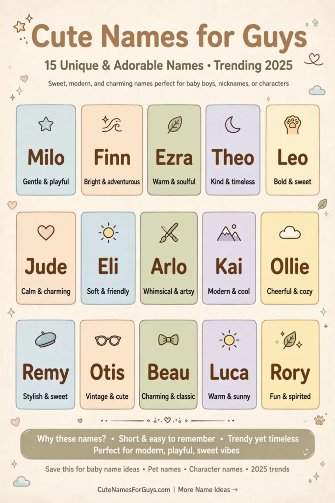 Cute Names for Guys