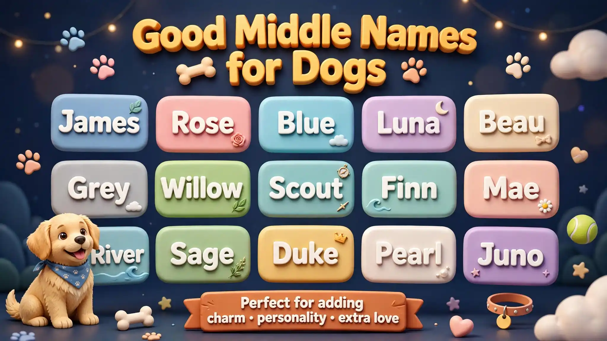 Good Middle Names for Dogs