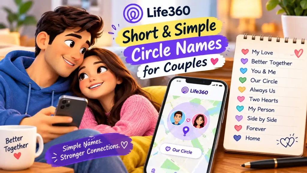 Short and Simple Life360 Circle Names for Couples